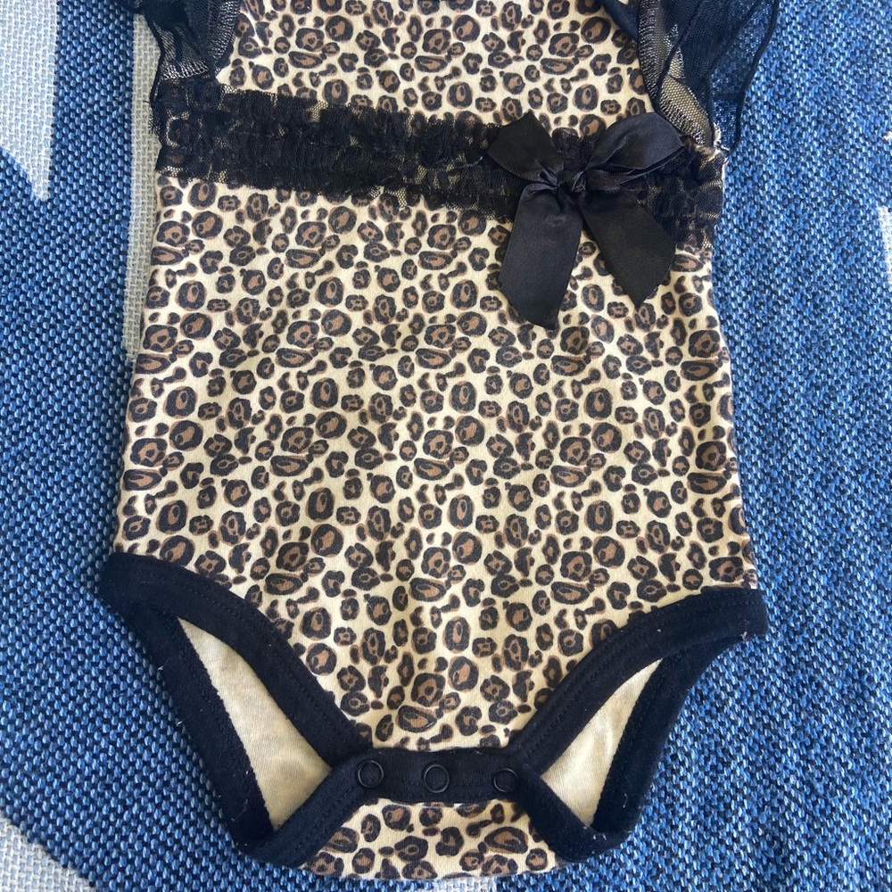 Baby Girl Leopard Print Onesie
